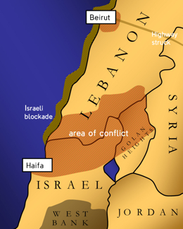 Lebanon Conflict Area