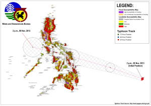 Landslide and flood susceptibility map: Typhoon Yolanda